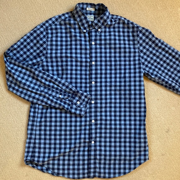 J. Crew Other - EUC J Crew navy/light blue check Classic Fit buttondown Size M